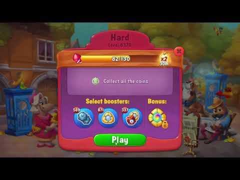 Fishdom 6370 Hard Level - 14 moves - NO BooSTERS