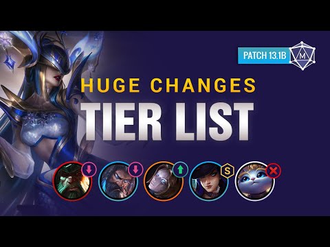 Season 13 TIER LIST for League of Legends (Patch 13.1b)
