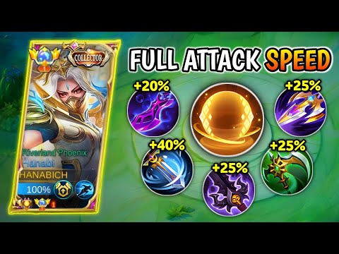 NEW META!! HANABI FULL ATTACK SPEED BUILD😱 (ATK SPEED HACK) | HANABI BEST BUILD | MOBILE LEGENDS