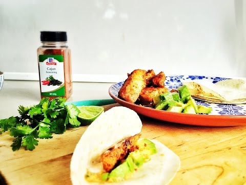 Cajun spiced fish tacos video thumbnail