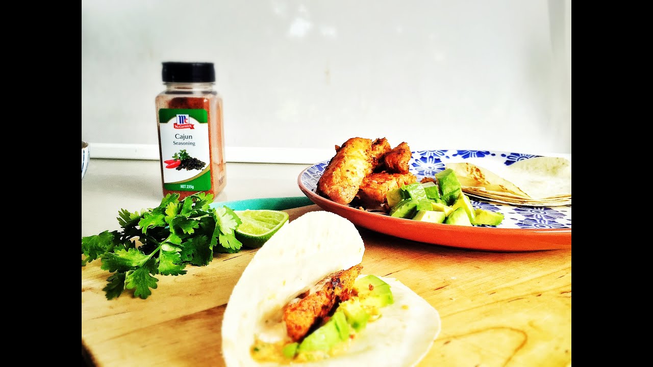 Cajun spiced fish tacos video thumbnail