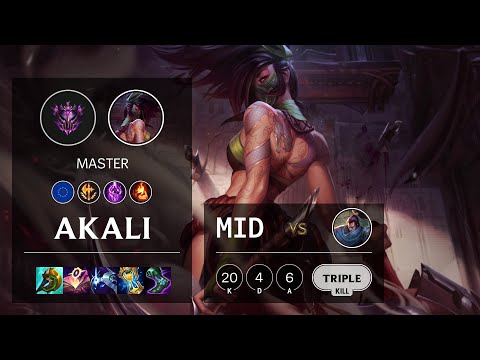 Akali Mid vs Yasuo - EUW Master Patch 11.24b