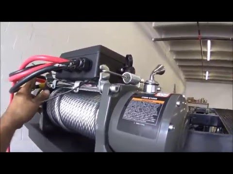 WINCH INSTALLATION ON KAUFMAN MINI 5 TRAILER