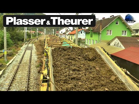 Vagoane Plasser & Theurer MFSD-38 Wagons in Gara Feldru Station - 22 September 2022