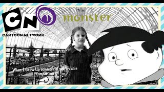 Monster.Com/Cartoon Network When i Grow Up Side by Side Comparison