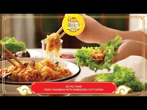 Sengkuang Goreng Dengan Hirisan Sotong Kering