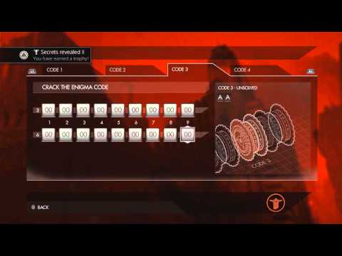 Wolfenstein The New Order - ALL 4 Enigma Codes Cracked - Secrets Revealed Trophy/Achievement guide