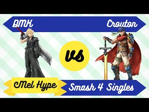 Mel Hype 3.5 - Smash 4 Arcadian - DMK (Cloud, Falcon) vs Crouton (Ike) - LR3