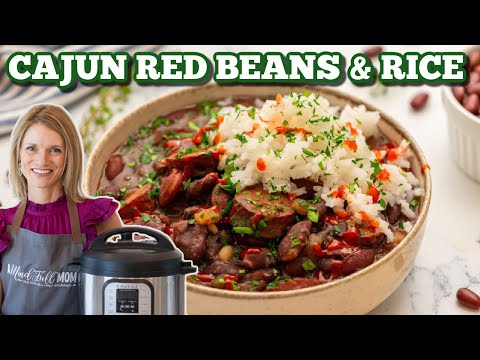 Instant Pot Red Beans and Rice - Using Dried Beans