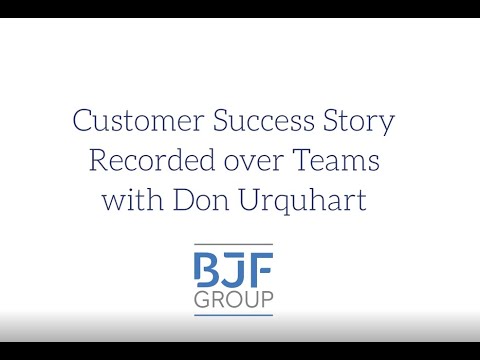 Customer Success Story - BJF