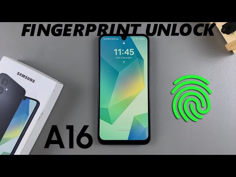 How To Set Up Fingerprint On Samsung Galaxy A16