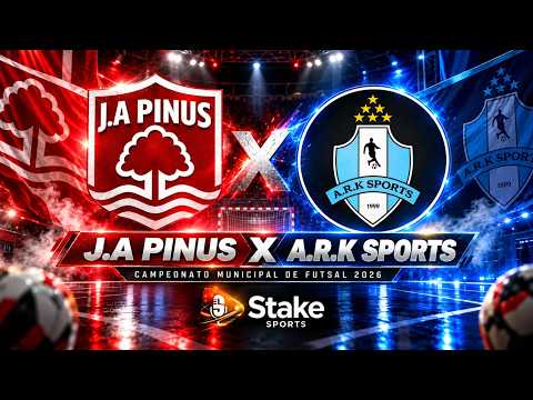 FUTSAL AO VIVO: J.A Pinus x A.R.K Sports | Jogo 4 do Campeonato Municipal 2026