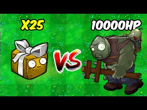 PVZ Hybrid Challenge | 25 Random New Plants Vs Gargantuar Ultra - Who Will Win?