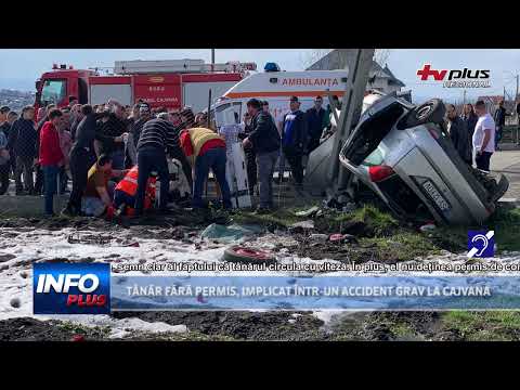 TÂNĂR FĂRĂ PERMIS, IMPLICAT ÎNTR-UN ACCIDENT GRAV LA CAJVANA
