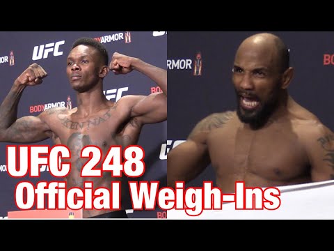 UFC 248 Official Weigh-Ins: Israel Adesanya vs Yoel Romero