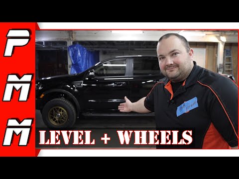 How to make a Ford Ranger look AWESOME | 2.5\" Leveling kit install + wheels & tires