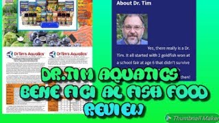 Dr.Tim's Aquatics bene-fish-al Fish Food.