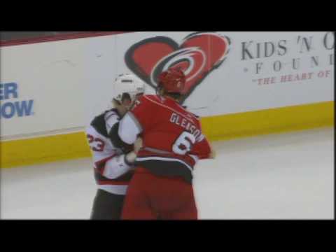 David Clarkson vs Tim Gleason Apr 26, 2009