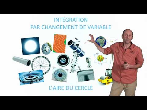 Intégration par changement de variable : l'aire du cercle
