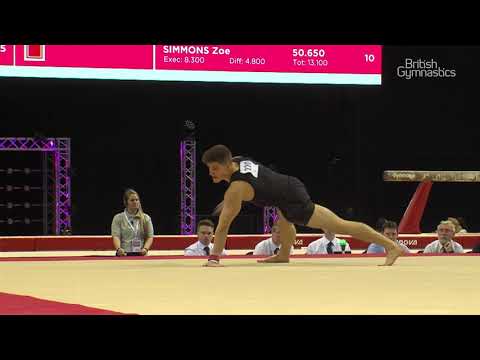 Frank Baines - Floor - 2018 British Gymnastics Championships - MAG  Senior All-Around