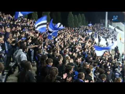 Tribuna Petrignani ambiance du match SC BASTIA - FC Lorient