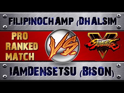 Street Fighter 5 GENTLEMANTHIEFT (R. MIKA) VS IAMDENSETSU (BISON) PRO RANKED MATCH - VER 1.01 HD
