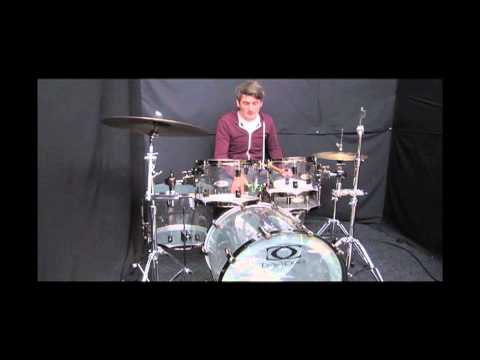 DrumCraft Series 8 Clear Acrylic Drum Set 22 10 12 16f 14s - Shell Pack