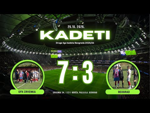 OFK Crvenka - FK Beograd 7:3(3:1) /  9. KOLO DLK - 25.10.2025.