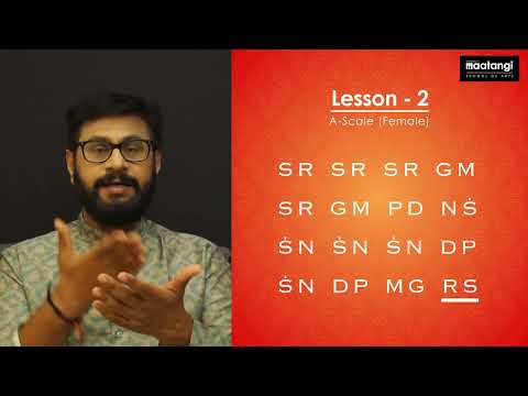 Sarali Swaras Lesson 2 | A Scale for Female | 4 Speeds