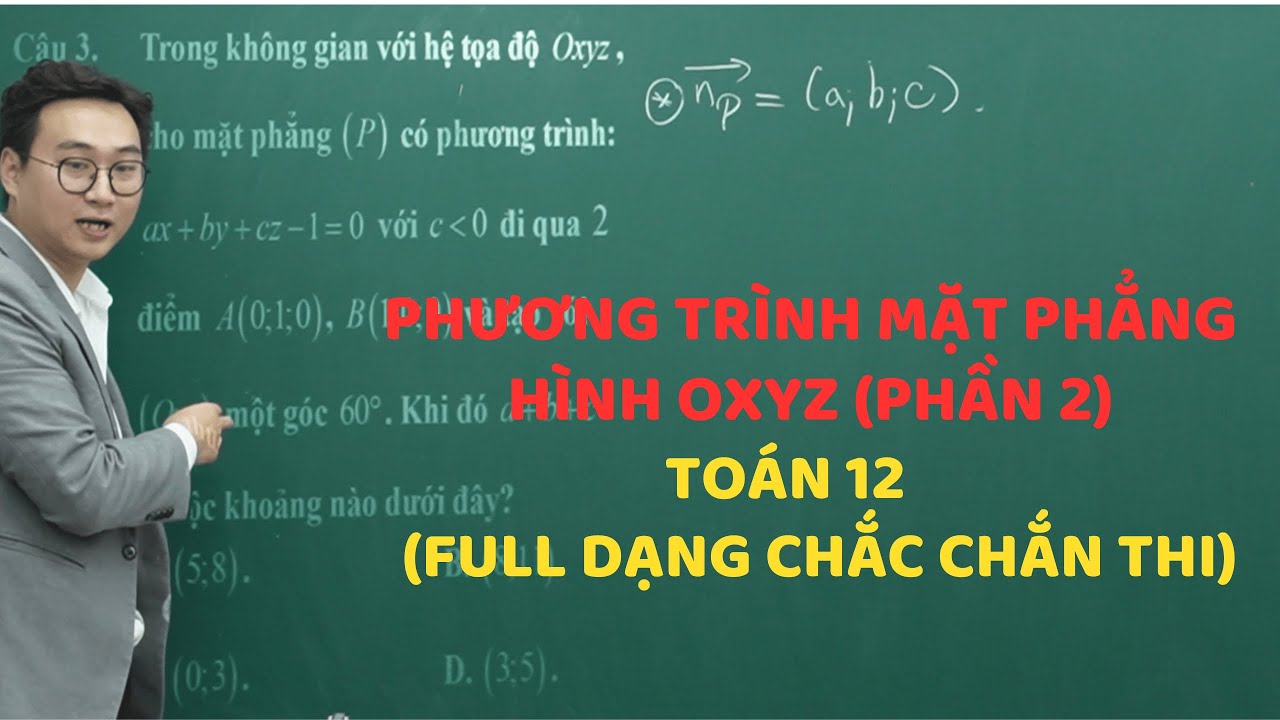 PHƯƠNG TRÌNH MẶT PHẲNG BUỔI 2