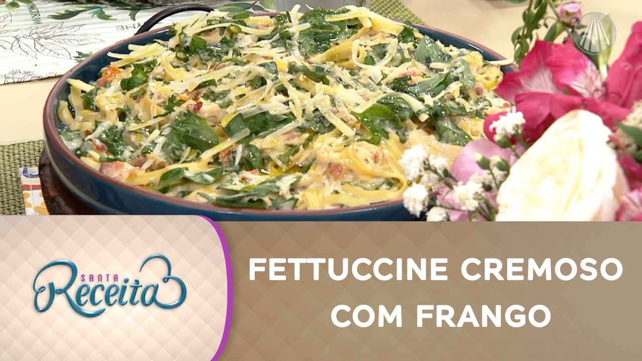 Fettuccine com frango ao molho cremoso | MACARRÃO FÁCIL