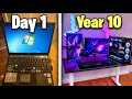 10 Year Gaming Setup Progression 300 10k