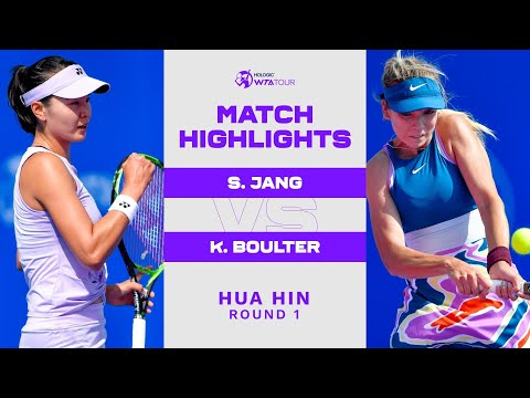 Теннис Su Jeong Jang vs. Katie Boulter | 2023 Hua Hin Round 1 | WTA Match Highlights