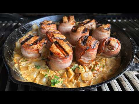 FILETPFÄNNCHEN VOM GRILL - Schweinefilet in Bacon