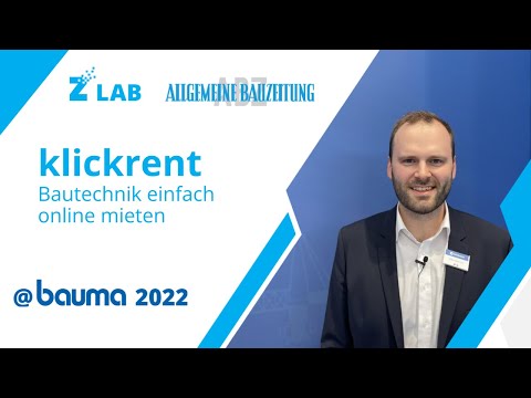 Baustelle Zukunft. klickrent – Bautechnik einfach online mieten