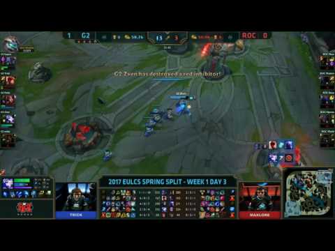 ROC vs G2 Highlights Game 2 EU LCS Spring 2017 W1D3 Roccat vs G2 Esports