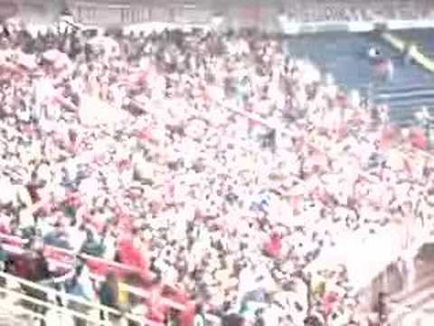 "Avalancha 1er Gol Santa Fe Vs. Ramerica" Barra: La Guardia Albi Roja Sur • Club: Independiente Santa Fe