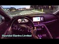 2021 Hyundai Elantra Limited POV Night Drive - BEST Compact Sedan at Night??