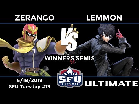 SFU Ultimate #19: Winners Semis - GB|Zerango (Captain Falcon) vs Lemmon (Joker)