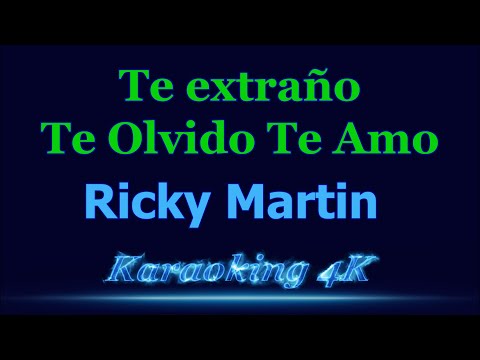 Te Extranio Te Olvido Te Amo - Pistas De Ricky Martin