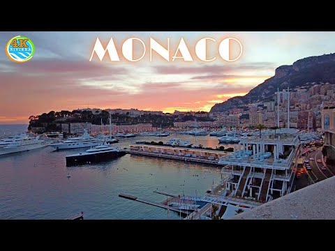 Monaco 4K Walk 🏁 Monte Carlo Walking Tour 🥇 2022