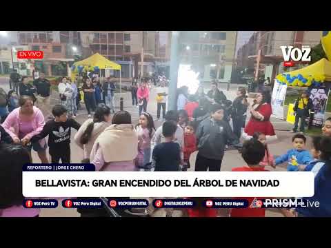 #envivo | 🔴 EN INSTANTES BELLAVISTA SE ILUMINA CON EL ENCENDIDO DEL ÁRBOL DE NAVIDAD‼️😍 (19/12/2025)
