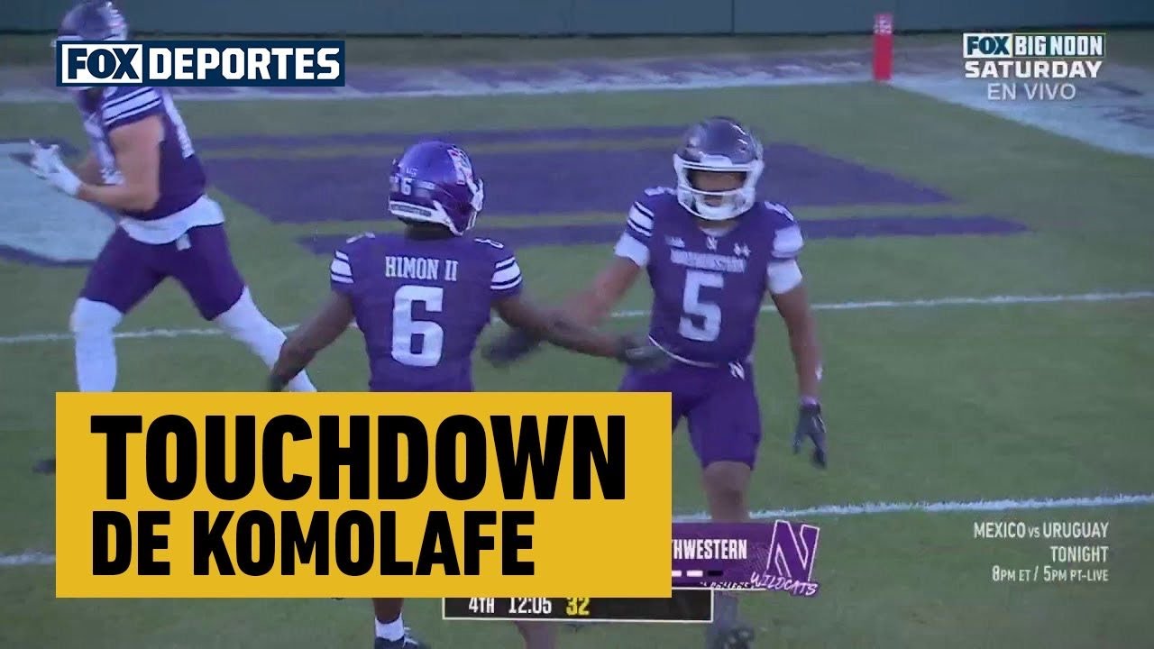 🏈🤩TOUCHDOWN DE  KOMOLAFE | Northwestern Wildcats 21–22 Michigan Wolverines | College Football 2025
