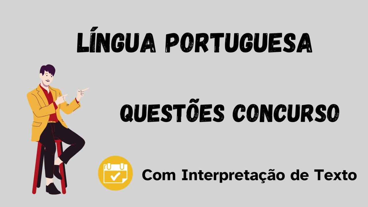 LÍNGUA PORTUGUESA: QUESTÕES CONCURSO #concursospúblicos #línguaportuguesa
