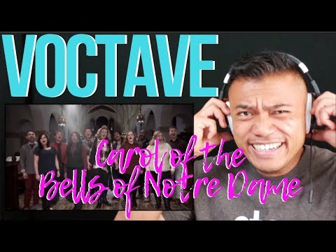 VOCTAVE singing, "Carol of the Bells of Notre Dame" | REACTION vids with Bruddah Sam