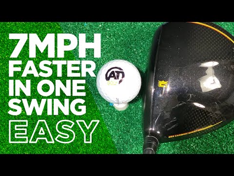Part of a video titled EASY INCREASE DRIVER SWING SPEED 100 MPH TO ... - YouTube