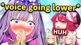 Biboo's voice naturally dropped low after doing this to Raora: