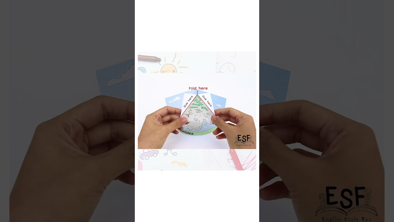 Natural Disaster  #papercraft #homeschool #worksheet #popup