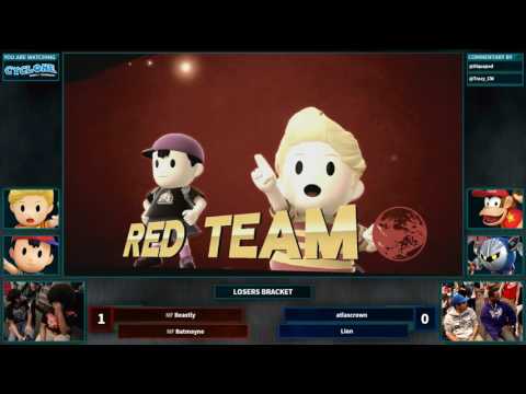 Cyclone 1 - Beastly + Batmayne vs Lion + atlascrown - Losers Smash 4