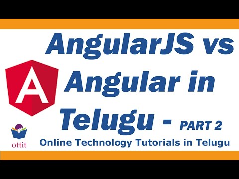 Basic Difference Between Angularjs And Angular Angular Tutorial In Telugu Part 2
